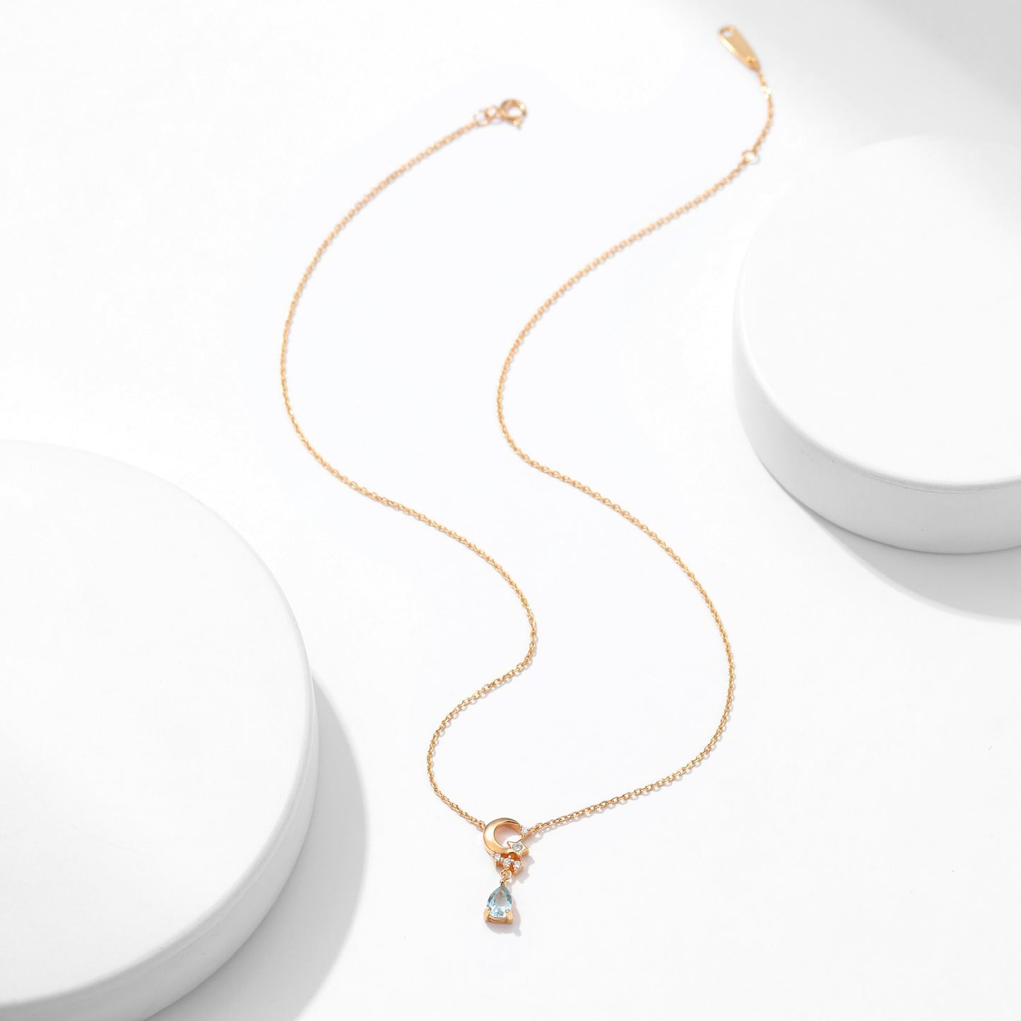 S925 Gold Teardrop Necklace