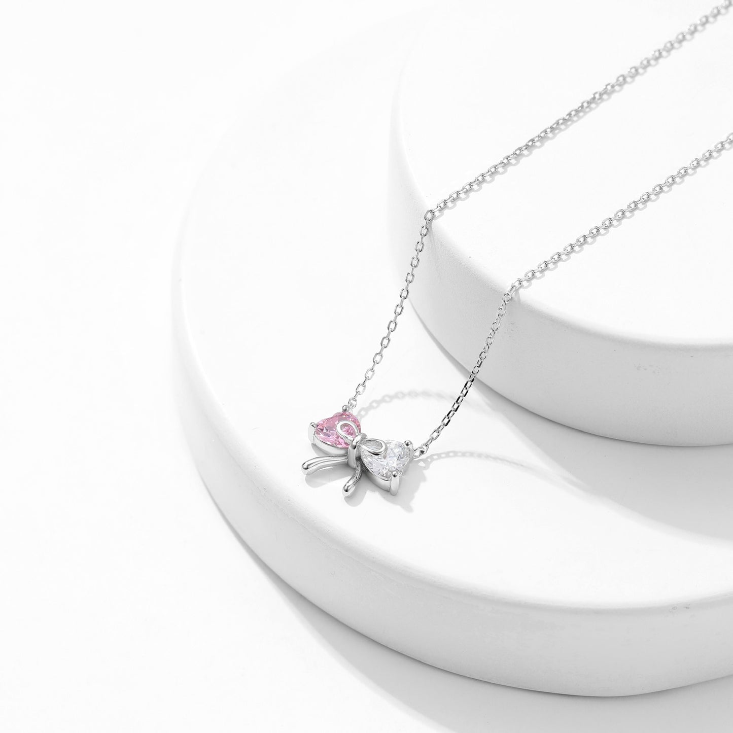 S925 Dazzling Ribbon Necklace