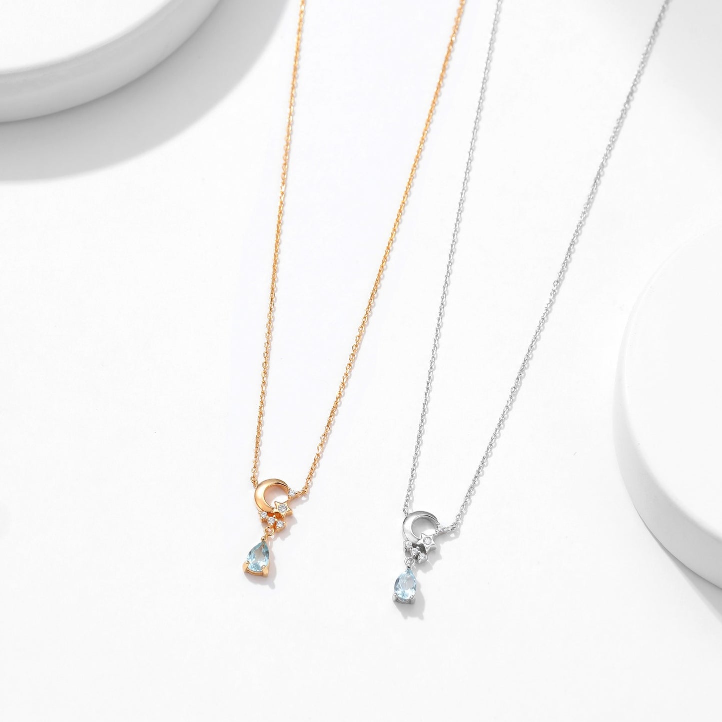 S925 Gold Teardrop Necklace