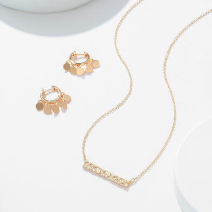 14K Disc Shaker Earring